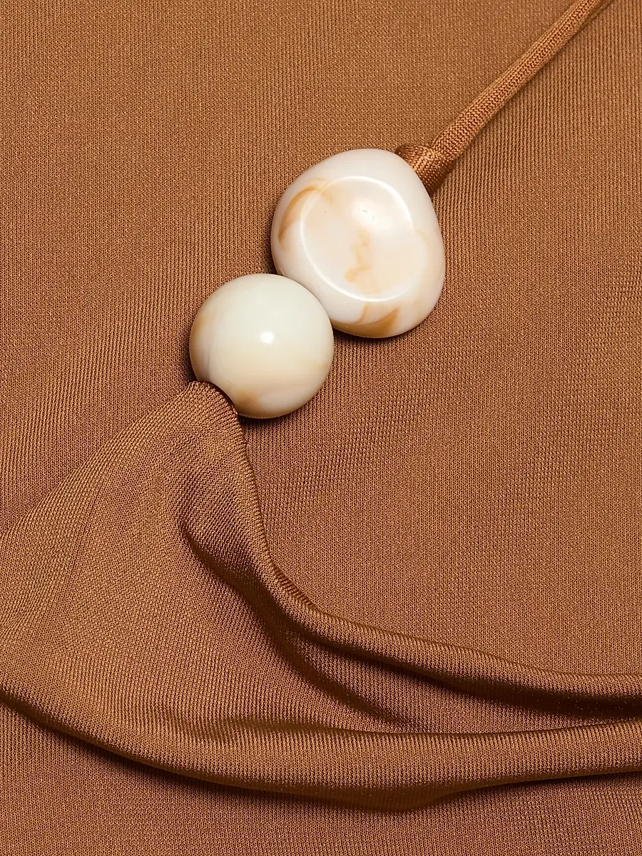 Significant Other Women's Amren Bead-Detail Draped Jersey Minidress | Thumbnail 7 Significant Other Women's Amren Bead-Detail Draped Jersey Minidress | Thumbnail 7