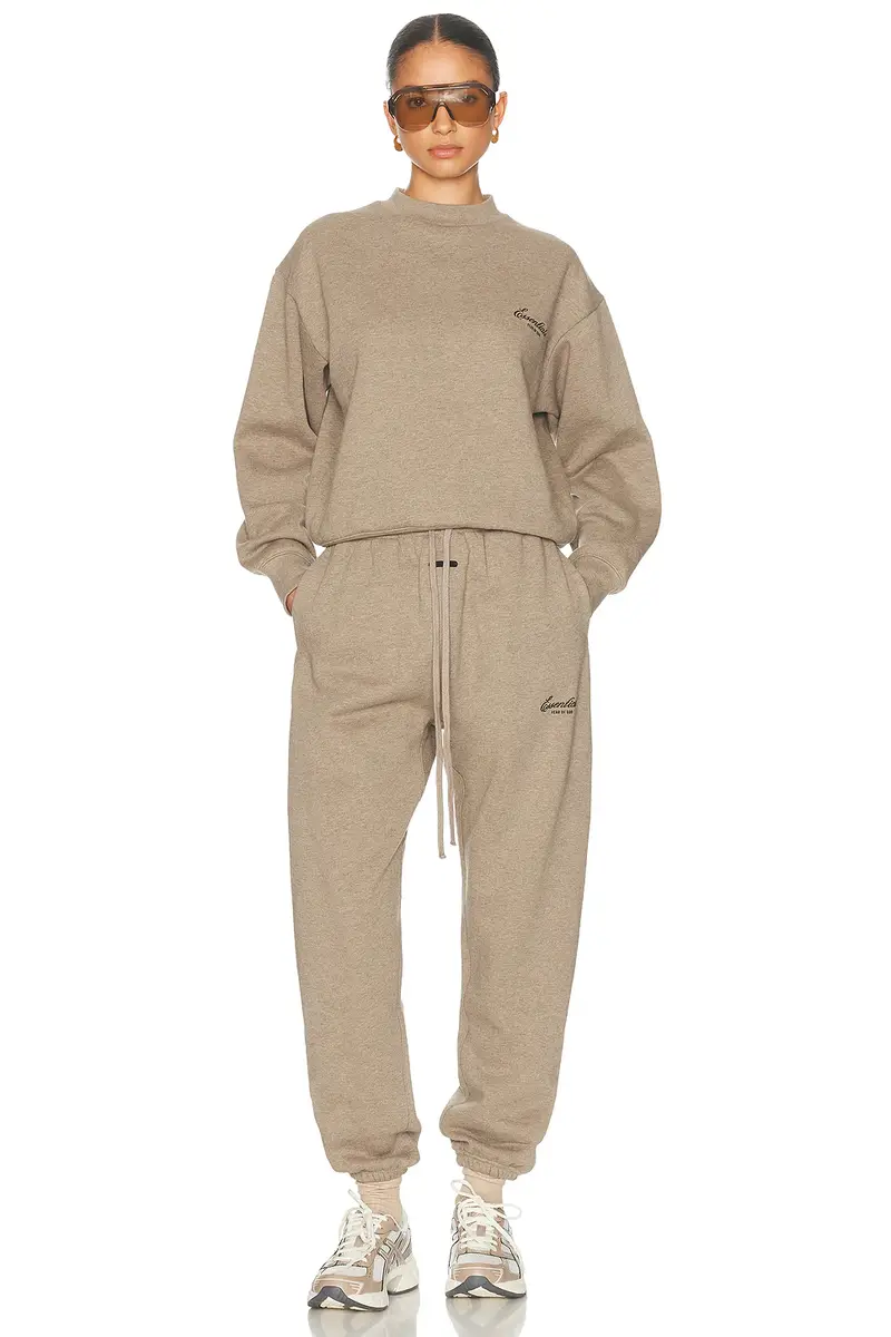 Fear of God Essentials Classic Crewneck Fleece Sweatshirt | Thumbnail 4 Fear of God Essentials Classic Crewneck Fleece Sweatshirt | Thumbnail 4
