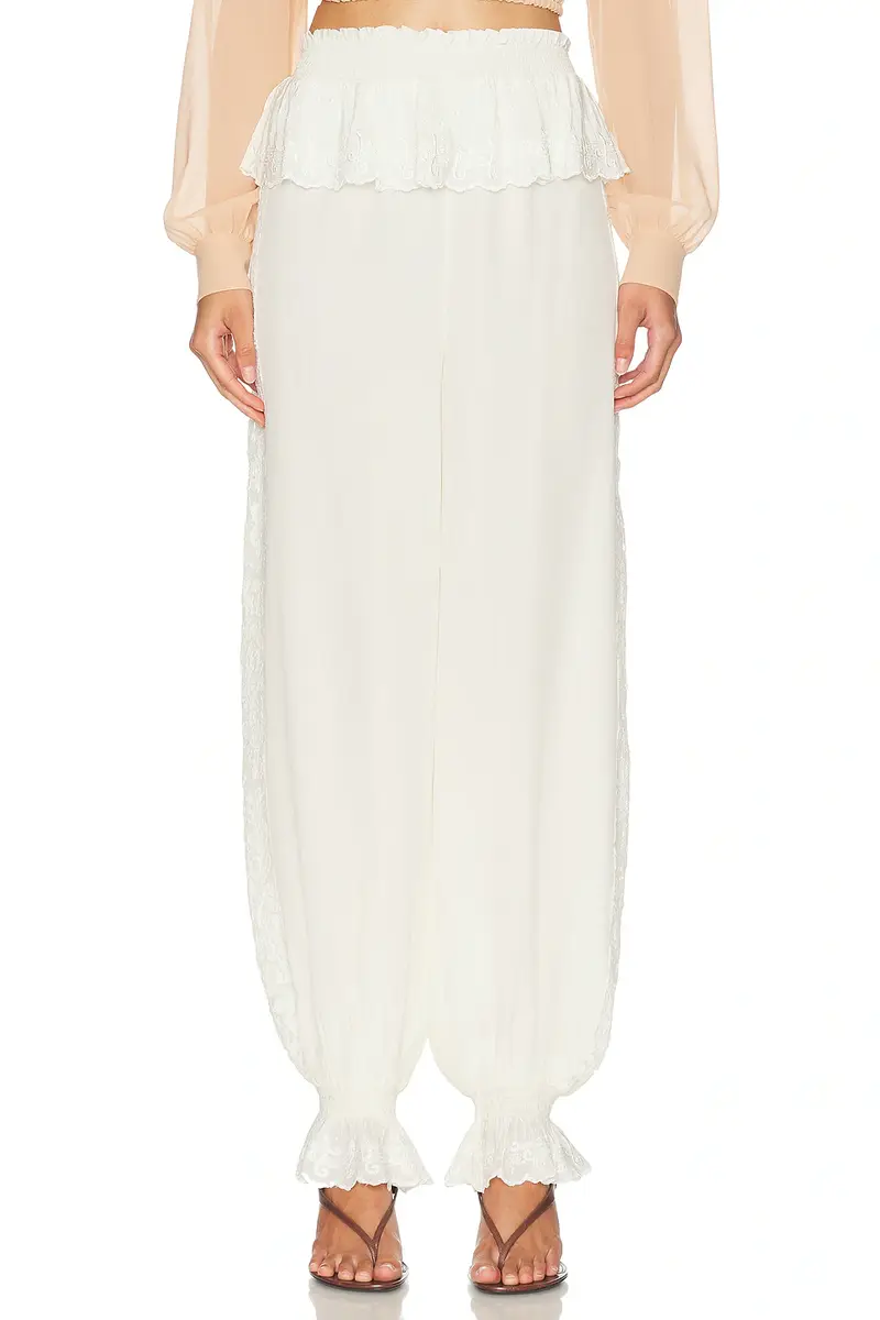 LoveShackFancy Clyra Pant | Image 1 LoveShackFancy Clyra Pant | Image 1