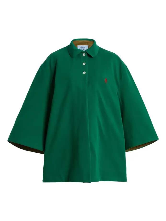 Prada Cotton Pique Polo Jacket