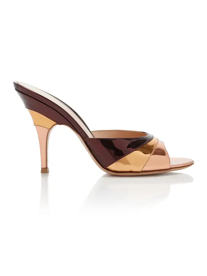 Metallic Leather Mules Metallic Leather Mules