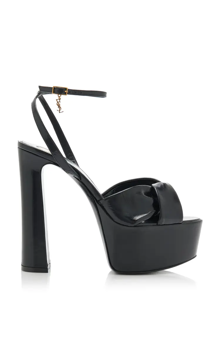 Saint Laurent Franciane Leather Platform Sandals | Thumbnail 6 Saint Laurent Franciane Leather Platform Sandals | Thumbnail 6