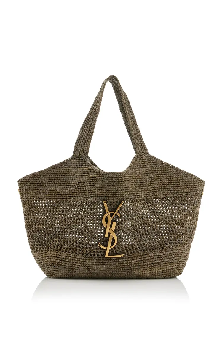 Saint Laurent Icare Maxi Raffia Tote Bag | Thumbnail 2