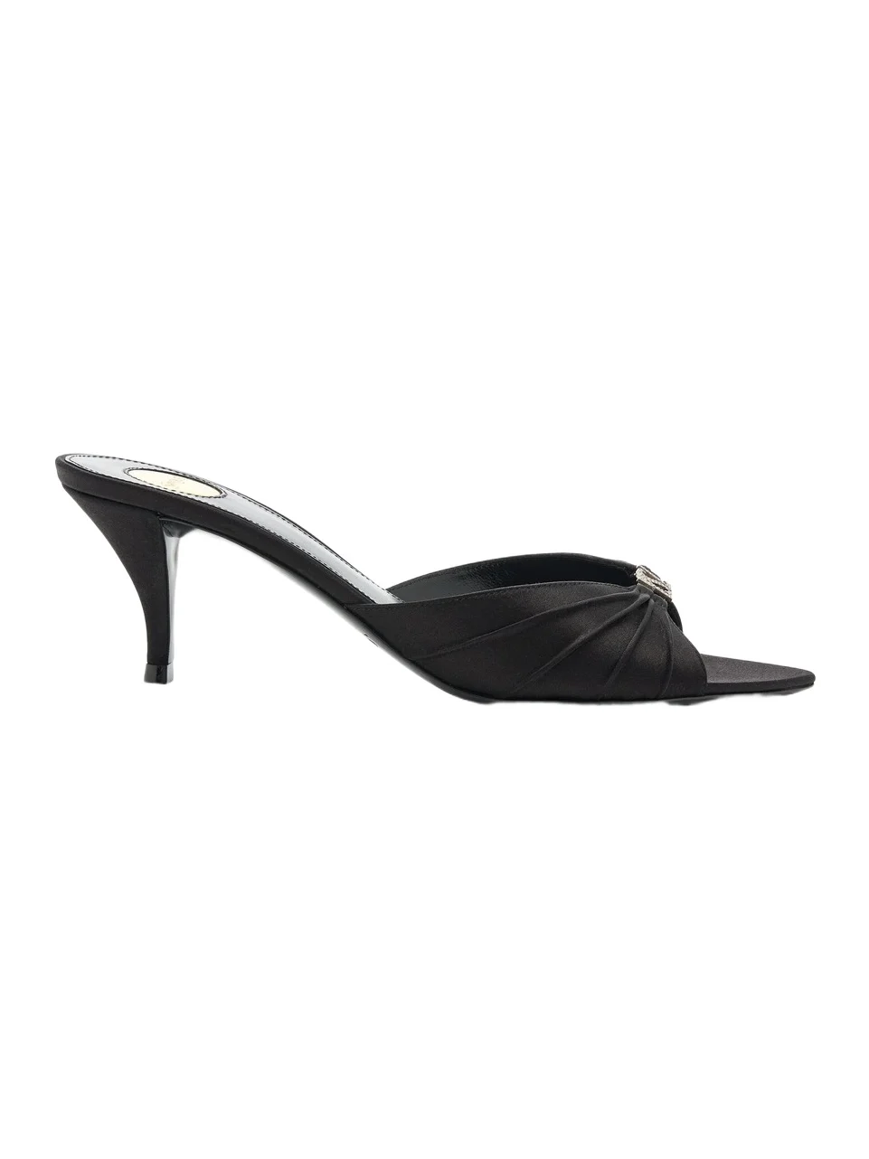 Jerry Crystal Crepe-Satin Mules Jerry Crystal Crepe-Satin Mules