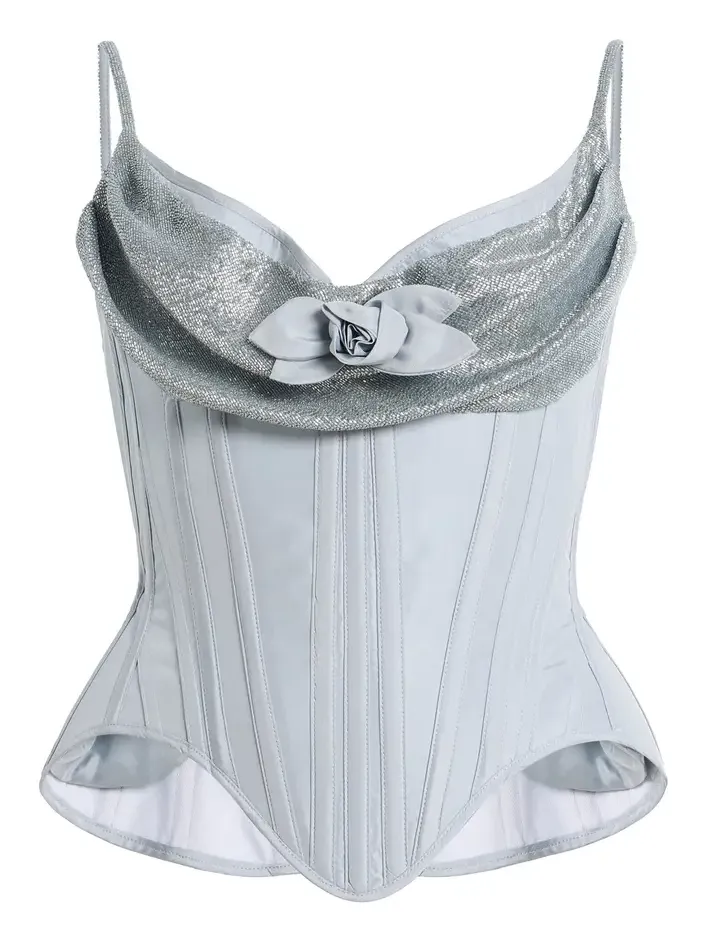 Exclusive Silk Taffeta Corset Top