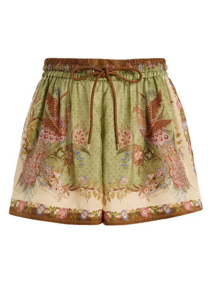 Zimmermann Indra Silk Shorts