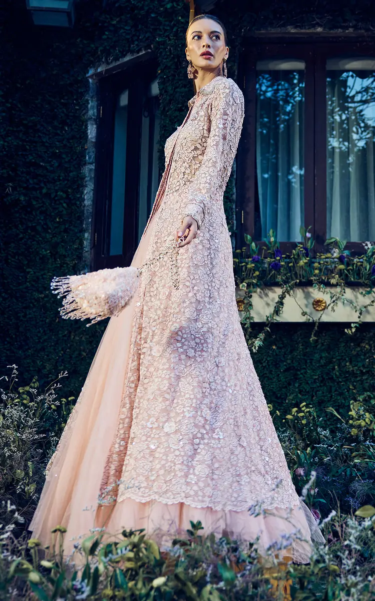 LA FUORI Ballet Rose Embellished Tulle Maxi Skirt | Thumbnail 3