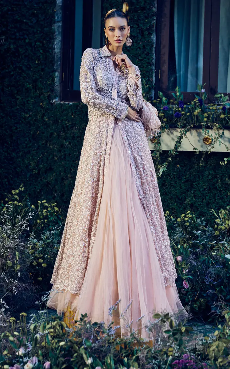 LA FUORI Ballet Rose Embellished Lace Maxi Shirt Dress | Thumbnail 2 LA FUORI Ballet Rose Embellished Lace Maxi Shirt Dress | Thumbnail 2