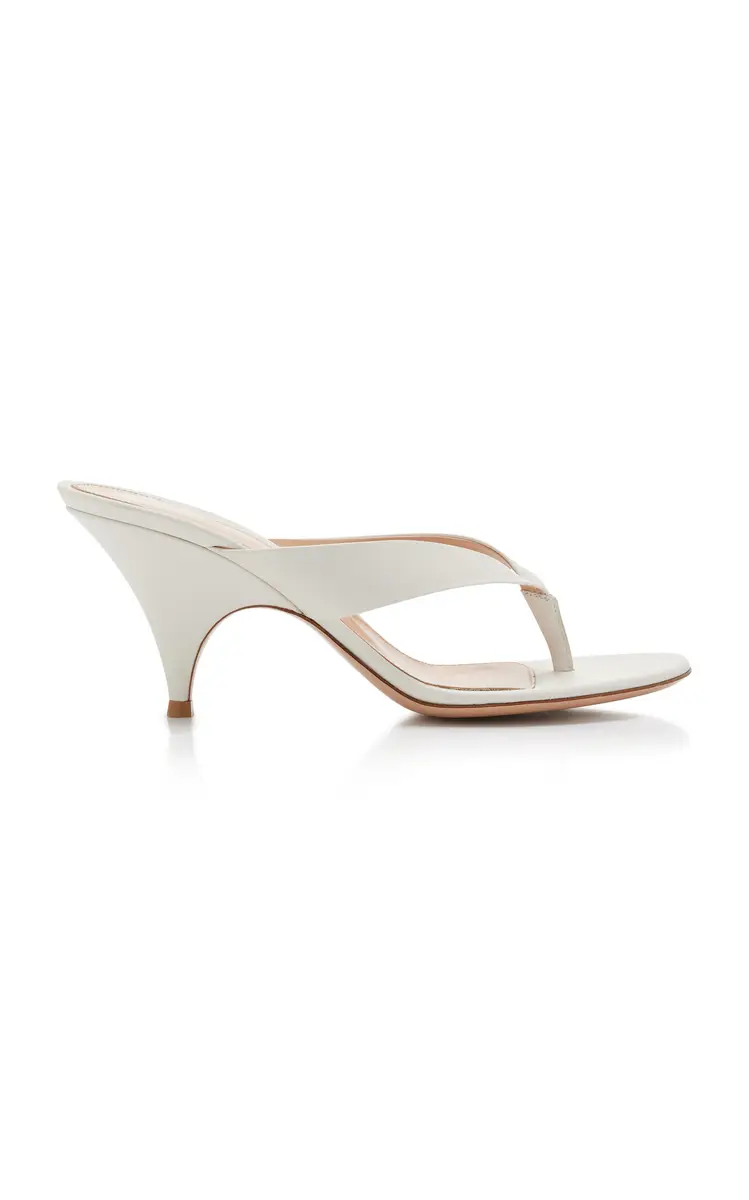Gianvito Rossi Sofia Leather Thong Sandals | Image 1 Gianvito Rossi Sofia Leather Thong Sandals | Image 1