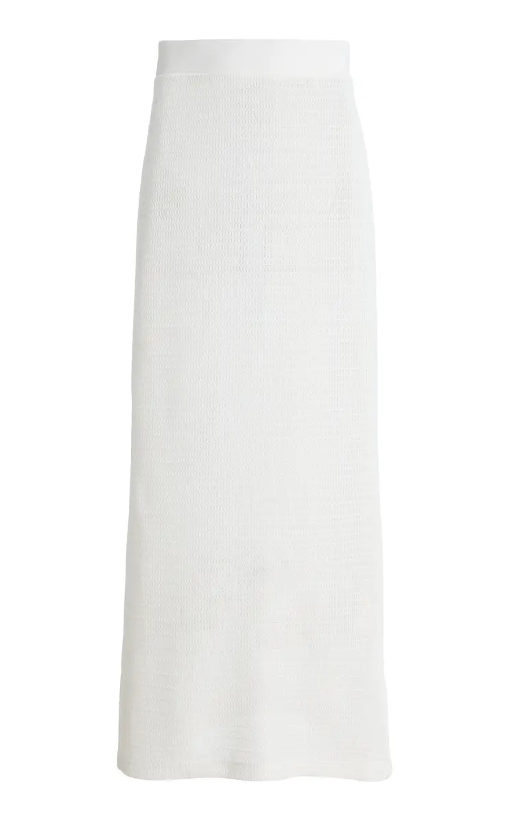 SIMKHAI Nicky Crocheted Midi Skirt | Thumbnail 6