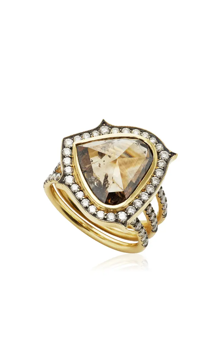 Sylva & Cie Triple Shank Champgne Diamond Ring | Thumbnail 3 Sylva & Cie Triple Shank Champgne Diamond Ring | Thumbnail 3