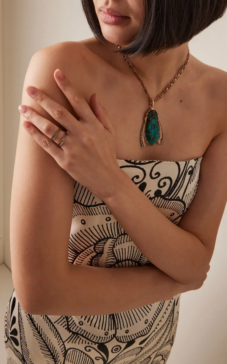 Sylva & Cie Champagne Diamond Wonder Woman Ring | Thumbnail 2 Sylva & Cie Champagne Diamond Wonder Woman Ring | Thumbnail 2