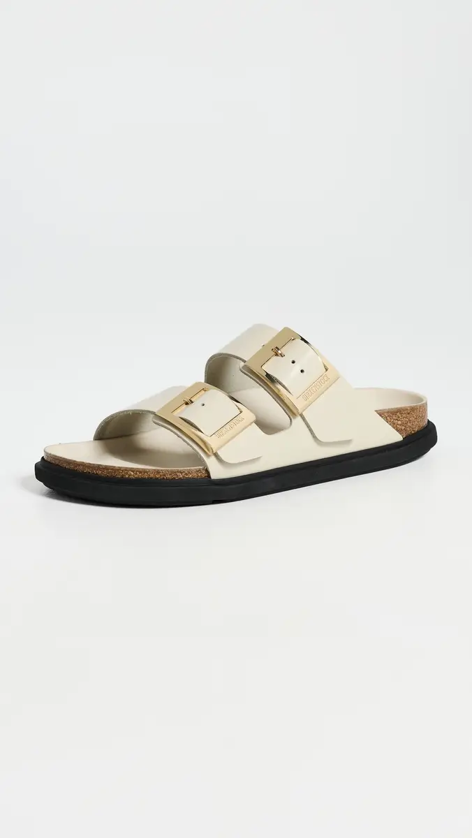 Birkenstock Arizona Droplet Buckle High Shine Sandals | Thumbnail 2 Birkenstock Arizona Droplet Buckle High Shine Sandals | Thumbnail 2