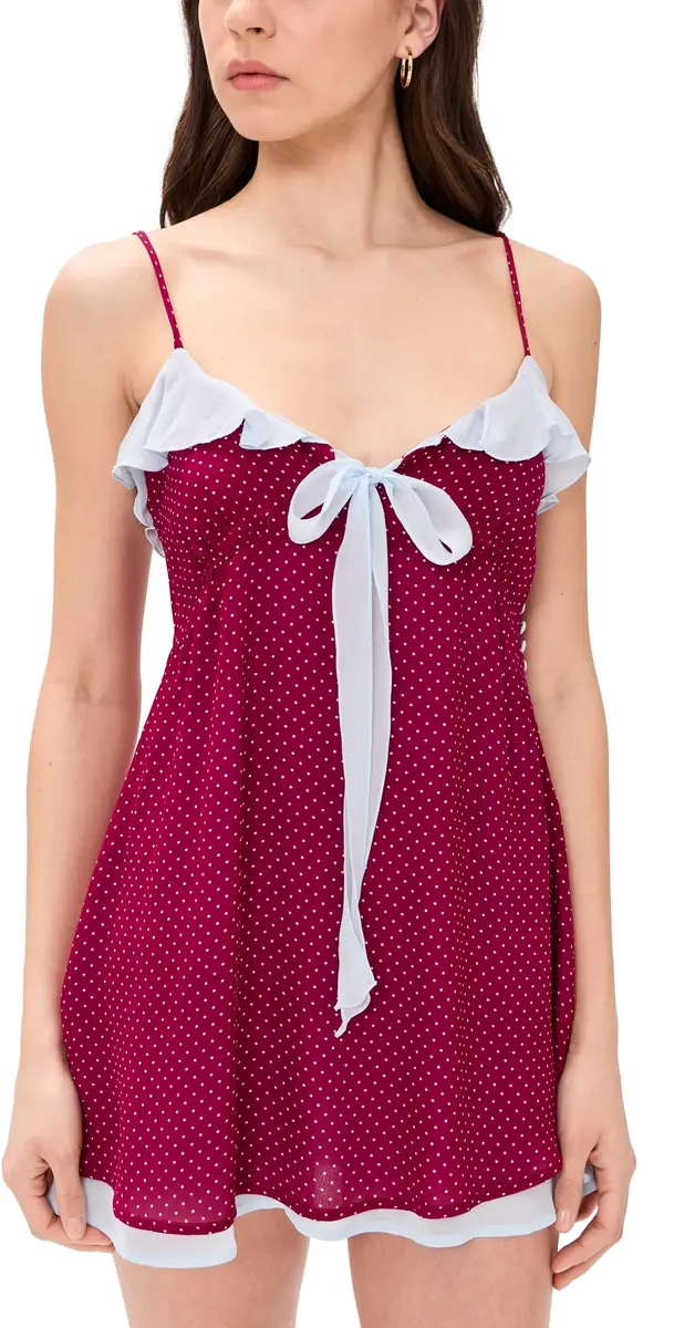 Frankies Bikinis Picnic Hour Chiffon Mini Dress Tuscany | Image 1 Frankies Bikinis Picnic Hour Chiffon Mini Dress Tuscany | Image 1