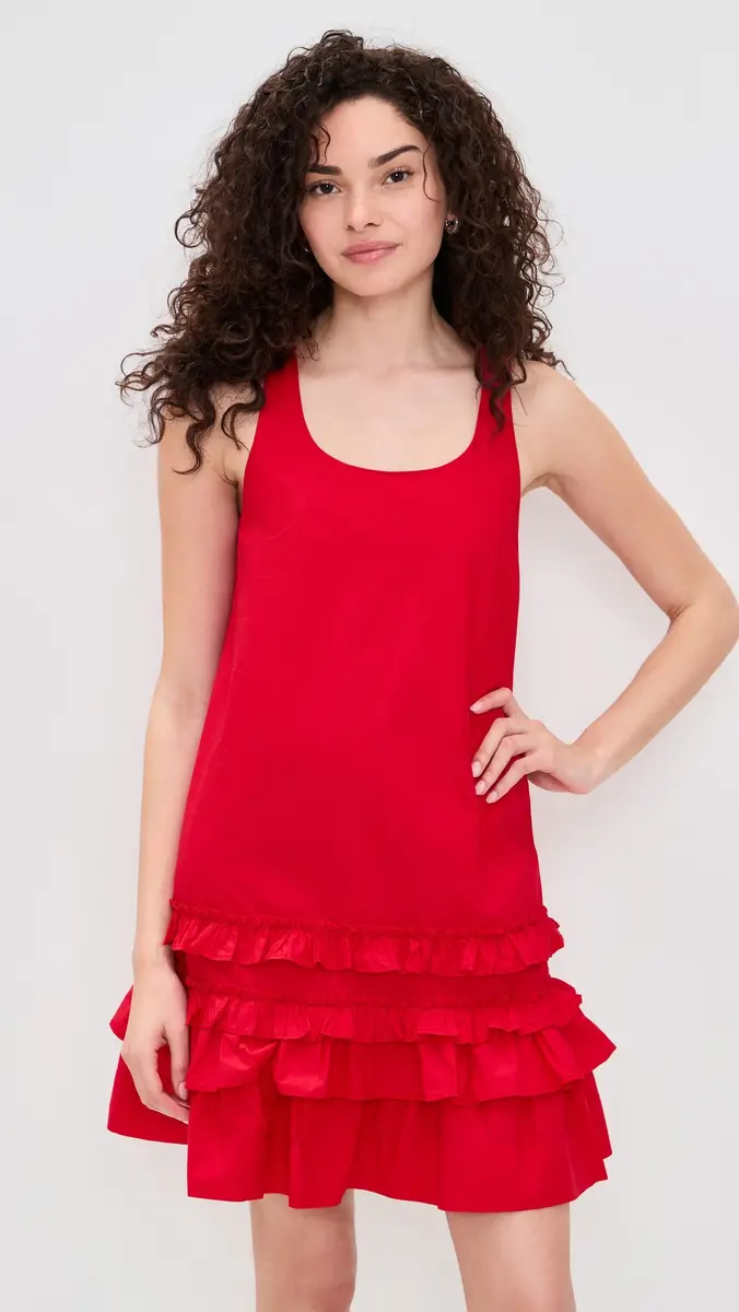 Ganni U Neck Mini Dress | Thumbnail 2