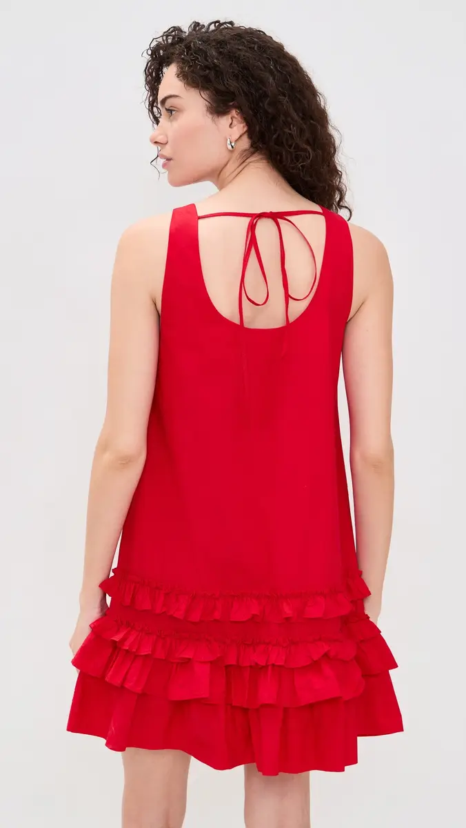 Ganni U Neck Mini Dress | Thumbnail 3