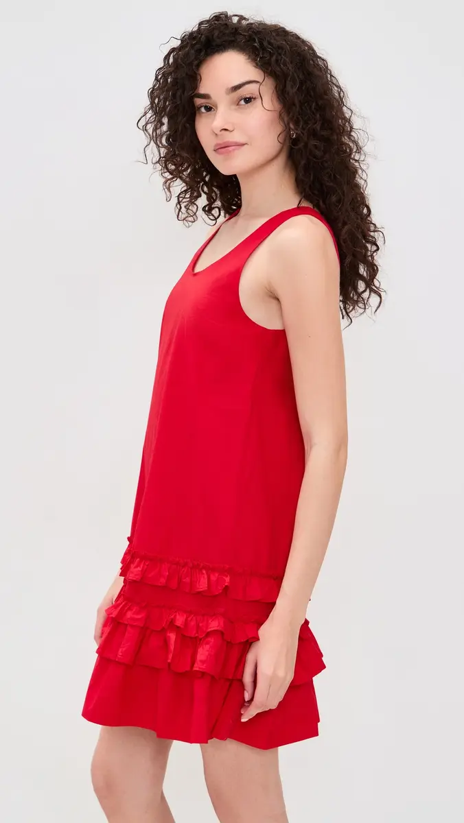 Ganni U Neck Mini Dress | Thumbnail 4