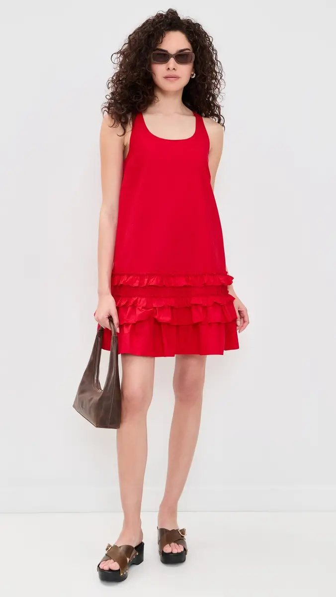 Ganni U Neck Mini Dress | Thumbnail 5