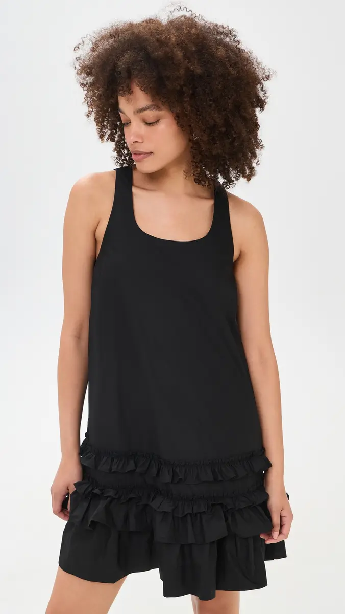 Ganni U Neck Mini Dress | Thumbnail 2 Ganni U Neck Mini Dress | Thumbnail 2