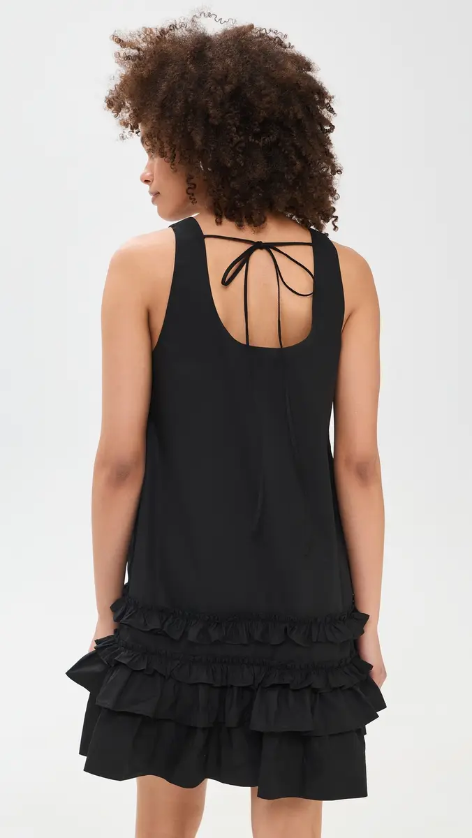 Ganni U Neck Mini Dress | Thumbnail 3 Ganni U Neck Mini Dress | Thumbnail 3