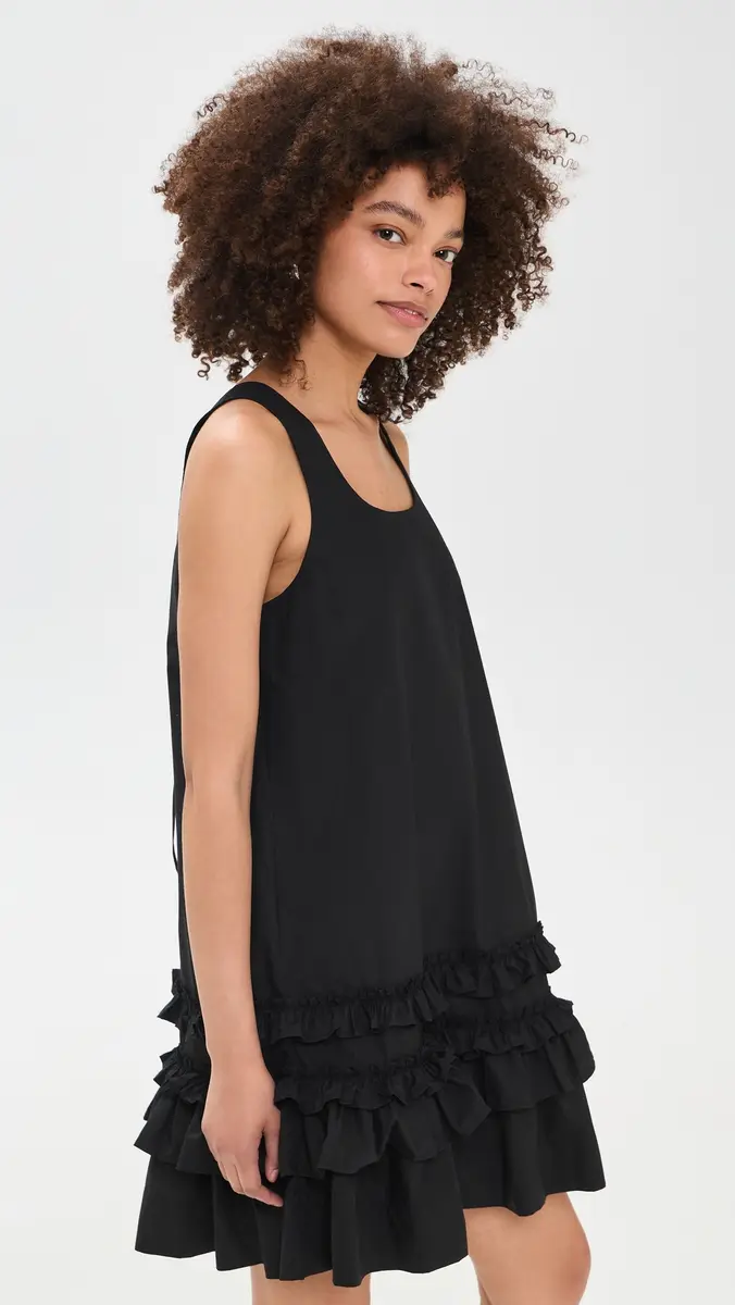 Ganni U Neck Mini Dress | Thumbnail 4 Ganni U Neck Mini Dress | Thumbnail 4