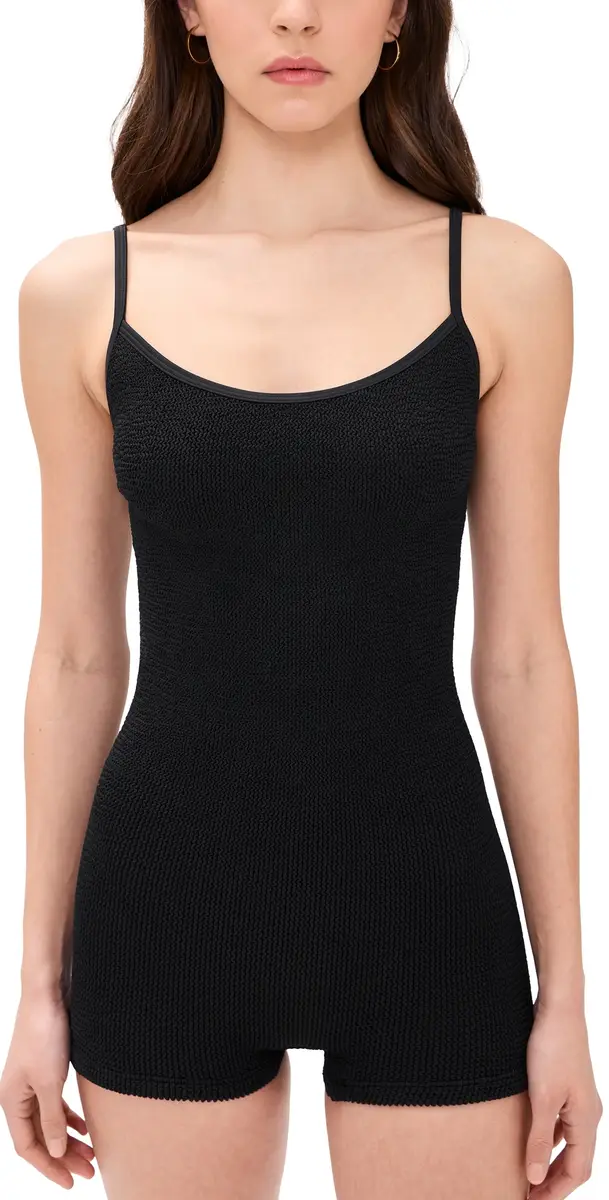Hunza G Pamela Romper One Piece Black/Dtm One Size | Image 1 Hunza G Pamela Romper One Piece Black/Dtm One Size | Image 1