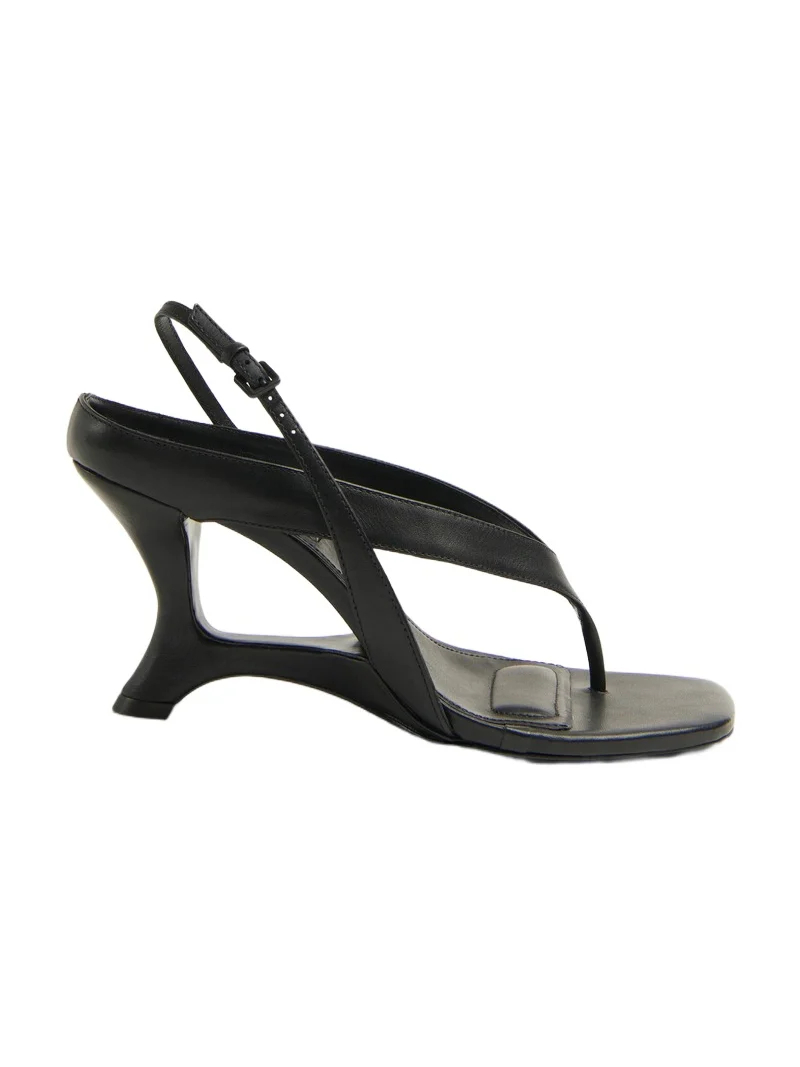 Darya Leather Wedge Thong Sandal Darya Leather Wedge Thong Sandal