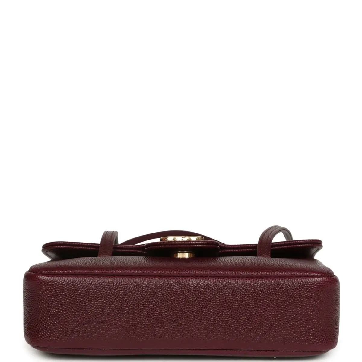Chanel Chanel Mini Preppy Coco Clutch with Straps Dark Burgundy Shiny Caviar Brushed Gold Hardware | Thumbnail 6 Chanel Chanel Mini Preppy Coco Clutch with Straps Dark Burgundy Shiny Caviar Brushed Gold Hardware | Thumbnail 6
