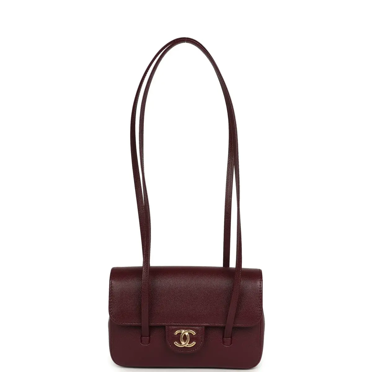 Chanel Chanel Mini Preppy Coco Clutch with Straps Dark Burgundy Shiny Caviar Brushed Gold Hardware | Thumbnail 7 Chanel Chanel Mini Preppy Coco Clutch with Straps Dark Burgundy Shiny Caviar Brushed Gold Hardware | Thumbnail 7