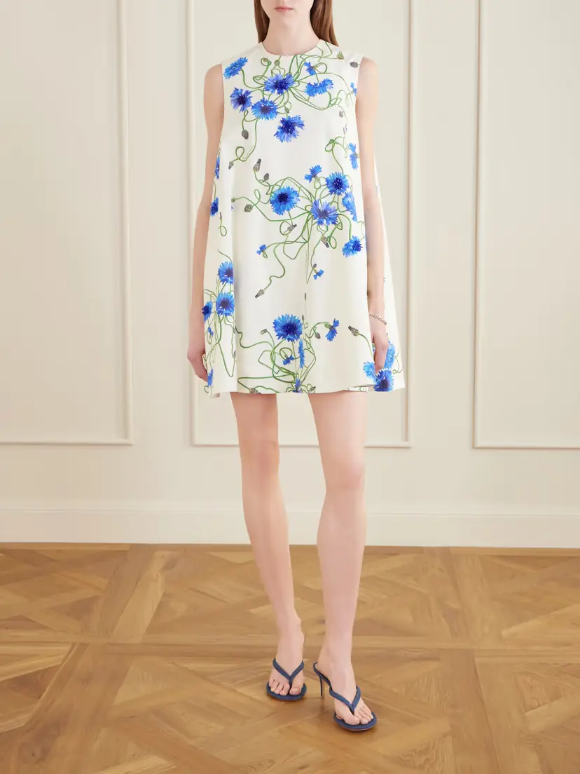 Stella McCartney Printed Cotton-poplin Mini Dress | Thumbnail 2