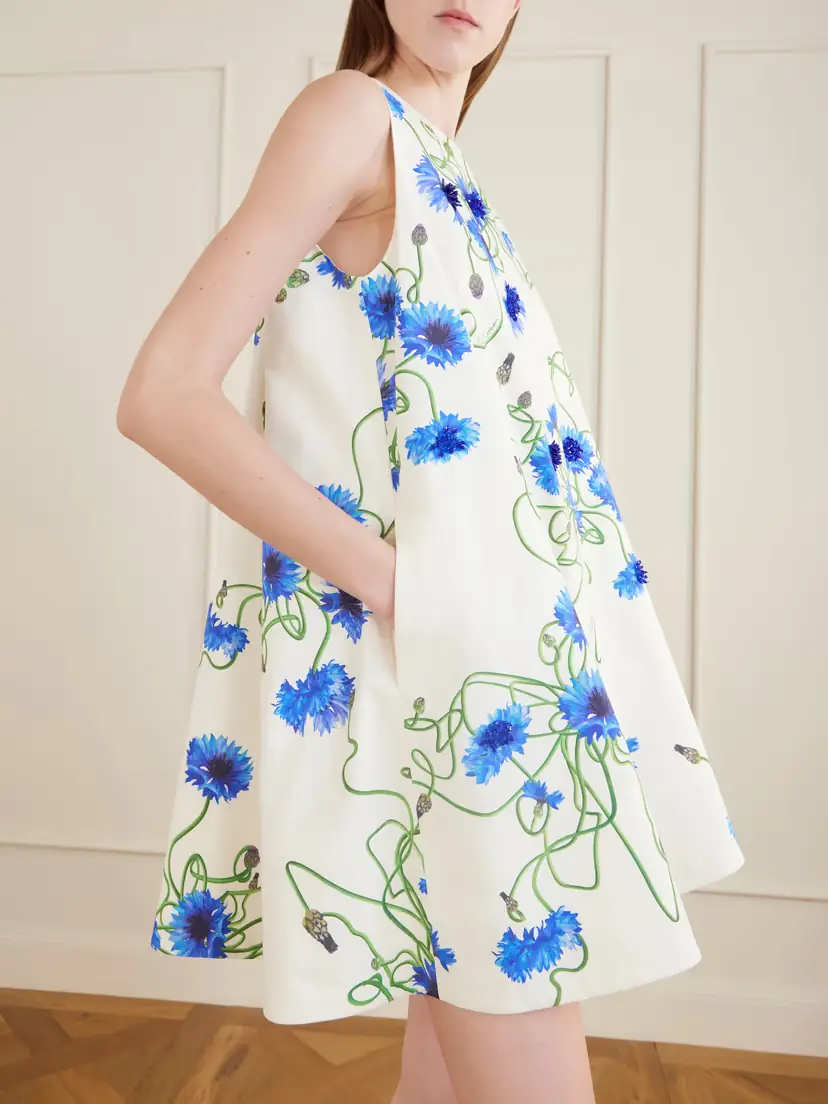 Stella McCartney Printed Cotton-poplin Mini Dress | Thumbnail 4