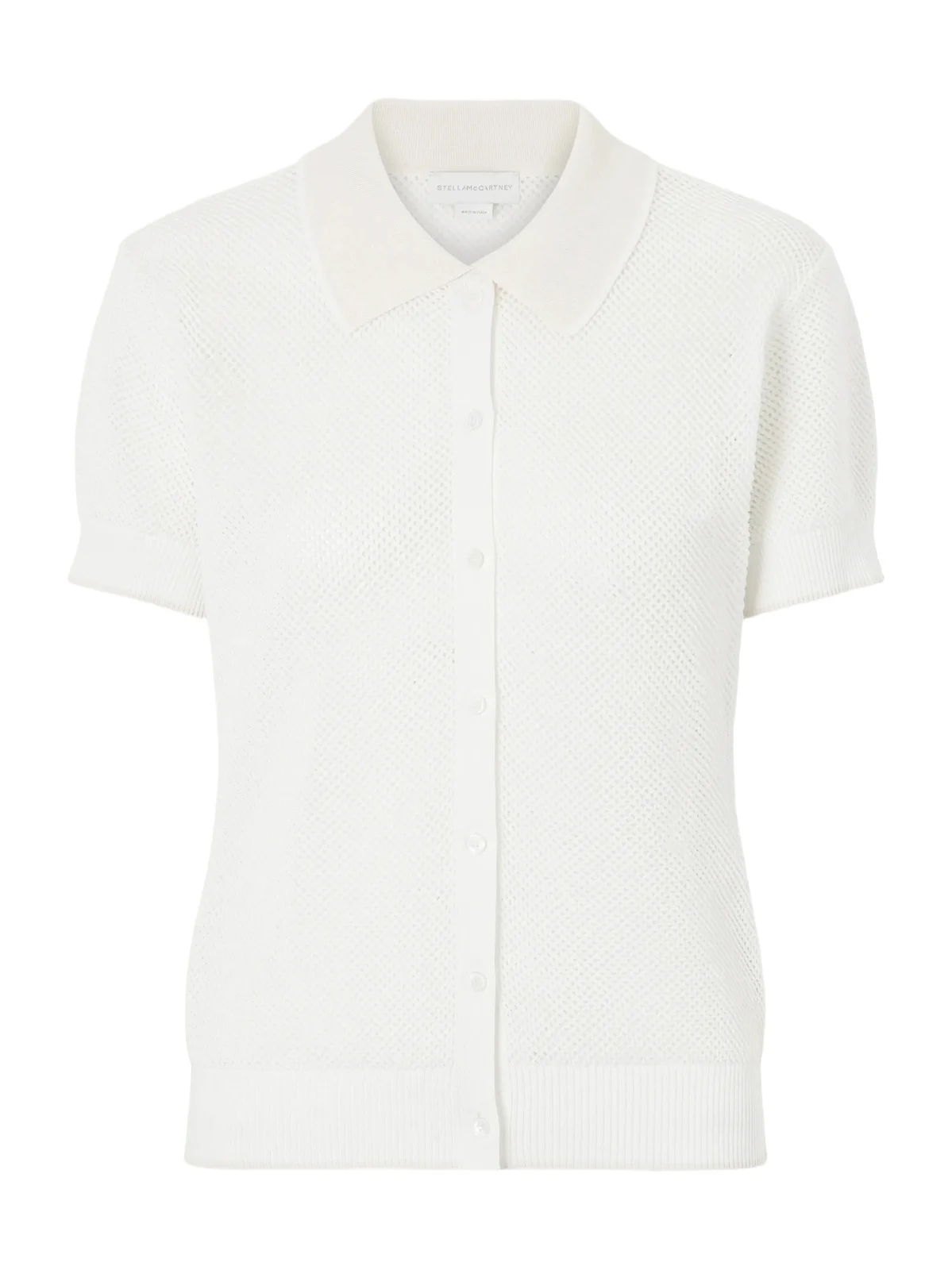 Stella McCartney Open-knit Cotton Polo Shirt