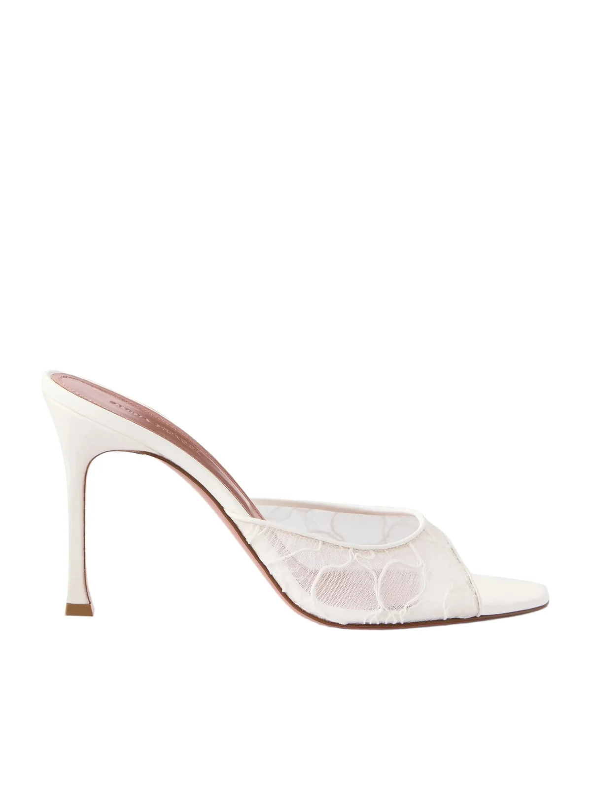 Alexa 95 Satin And Corded-lace Sandals - Neutrals