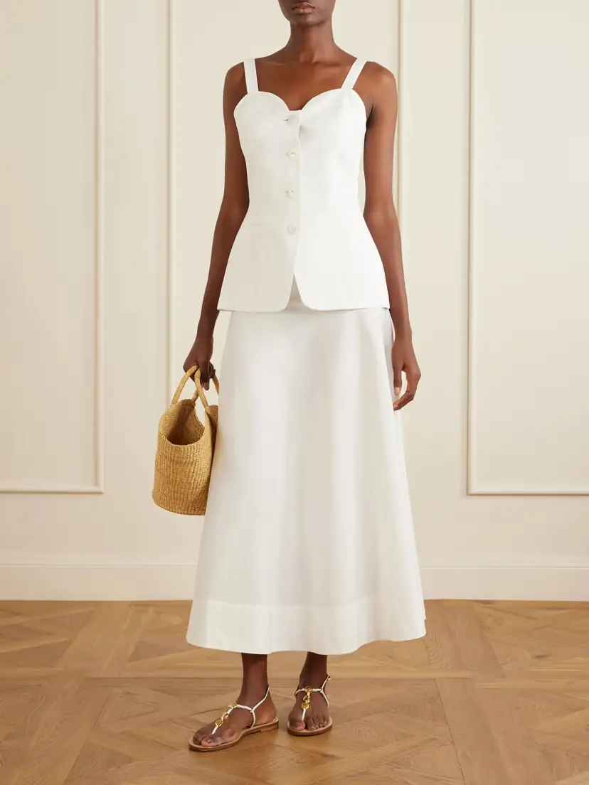 VIOLANTE NESSI Henriette Linen Top | Thumbnail 2