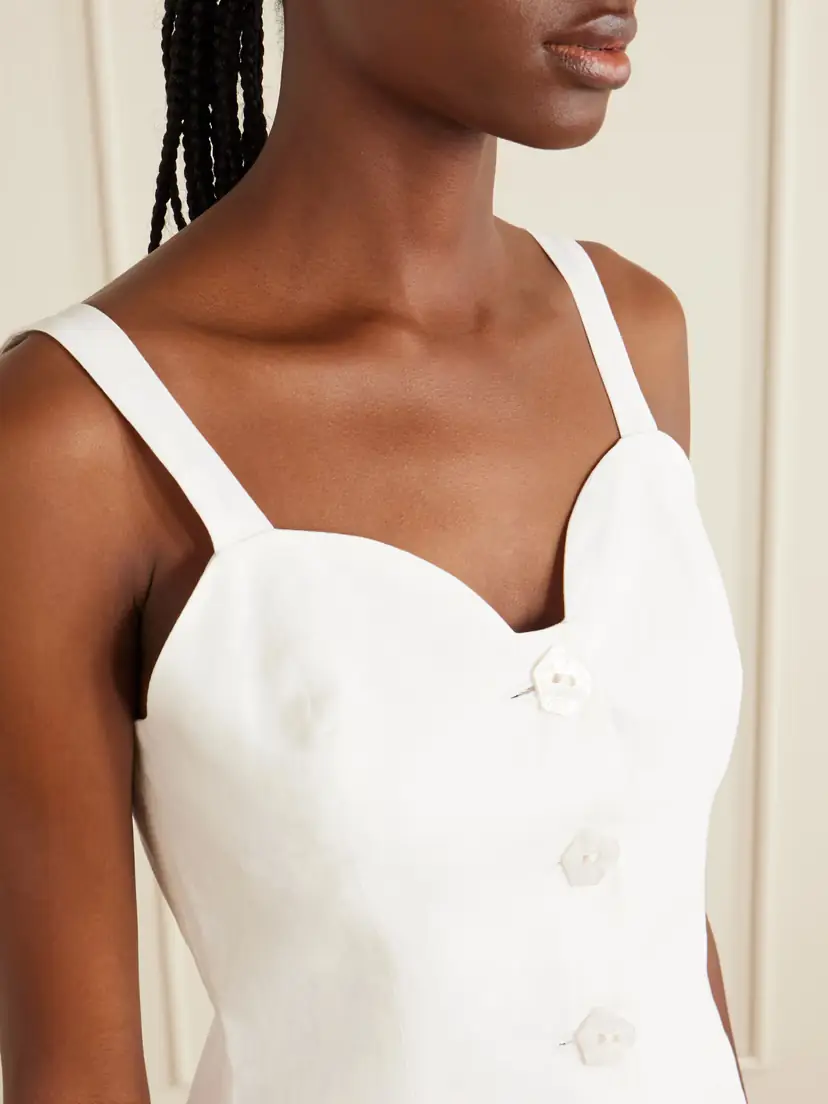 VIOLANTE NESSI Henriette Linen Top | Thumbnail 4