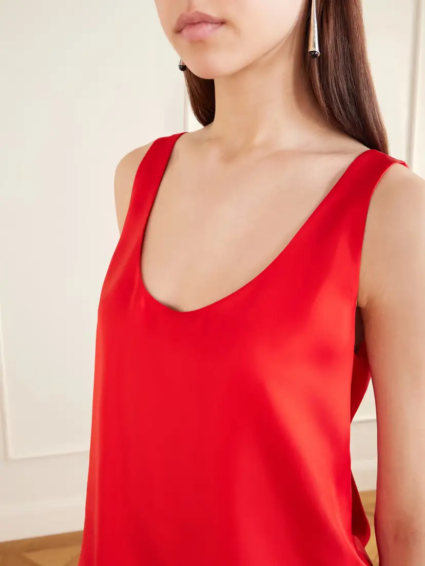 RÓHE Silk-satin Tank | Thumbnail 4