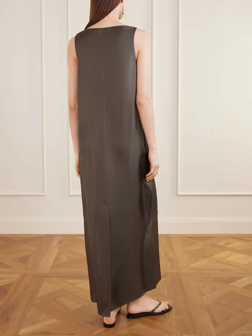 RÓHE Silk-satin Midi Dress | Thumbnail 4