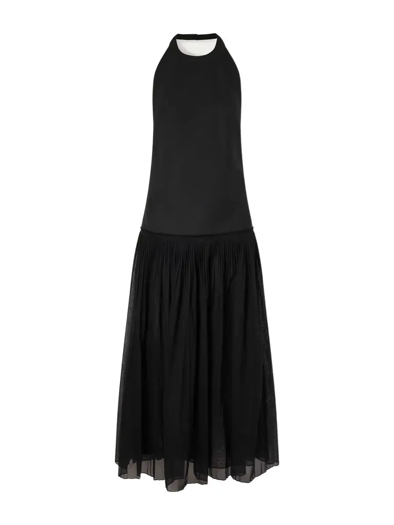 RÓHE Pleated Halter Maxi Dress | Image 1 RÓHE Pleated Halter Maxi Dress | Image 1
