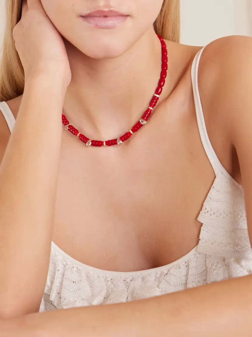 Martha Calvo Alba Gold-plated Glass Necklace | Thumbnail 2 Martha Calvo Alba Gold-plated Glass Necklace | Thumbnail 2