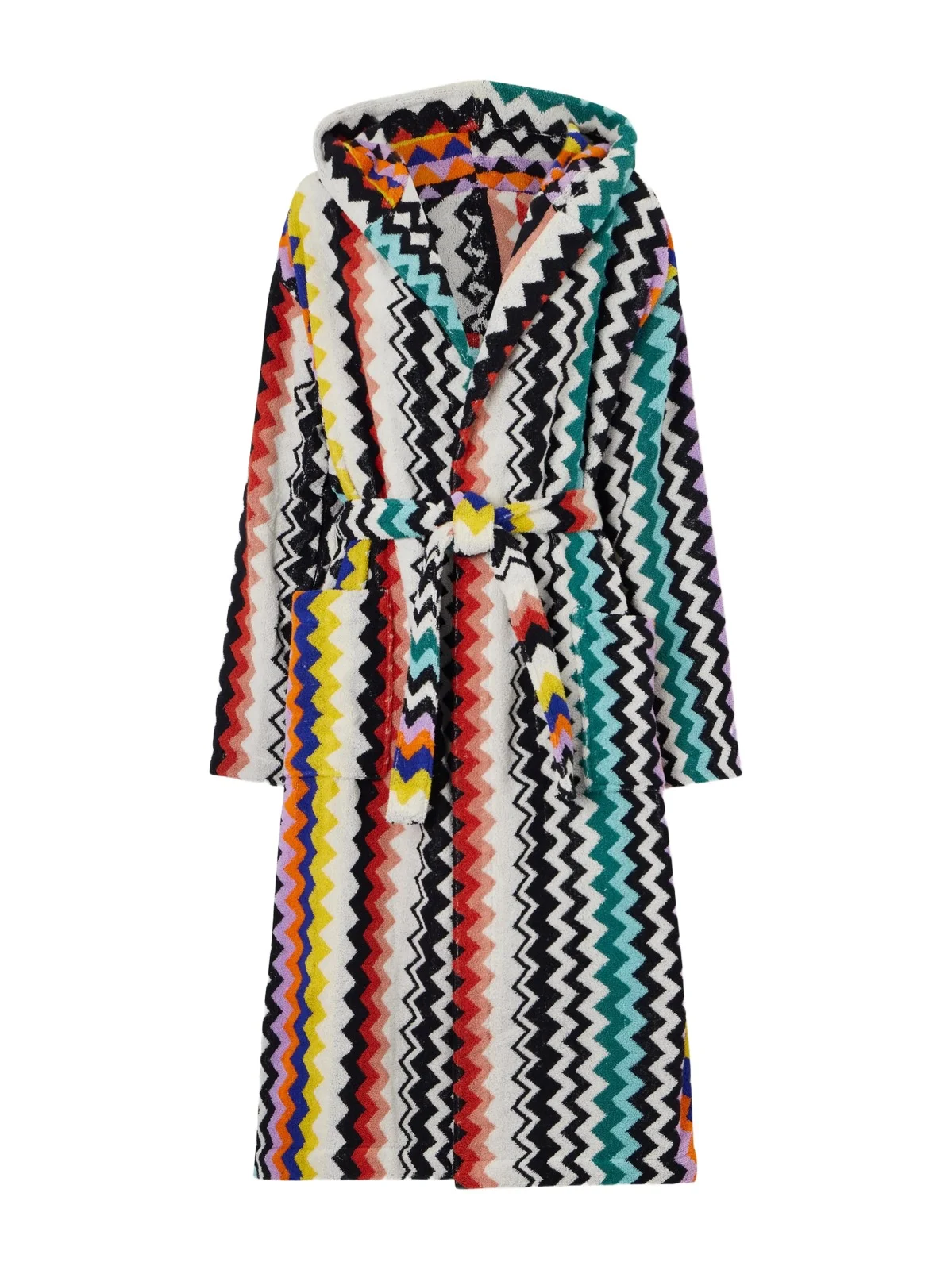 Missoni Home Hooded Striped Cotton-terry Robe
