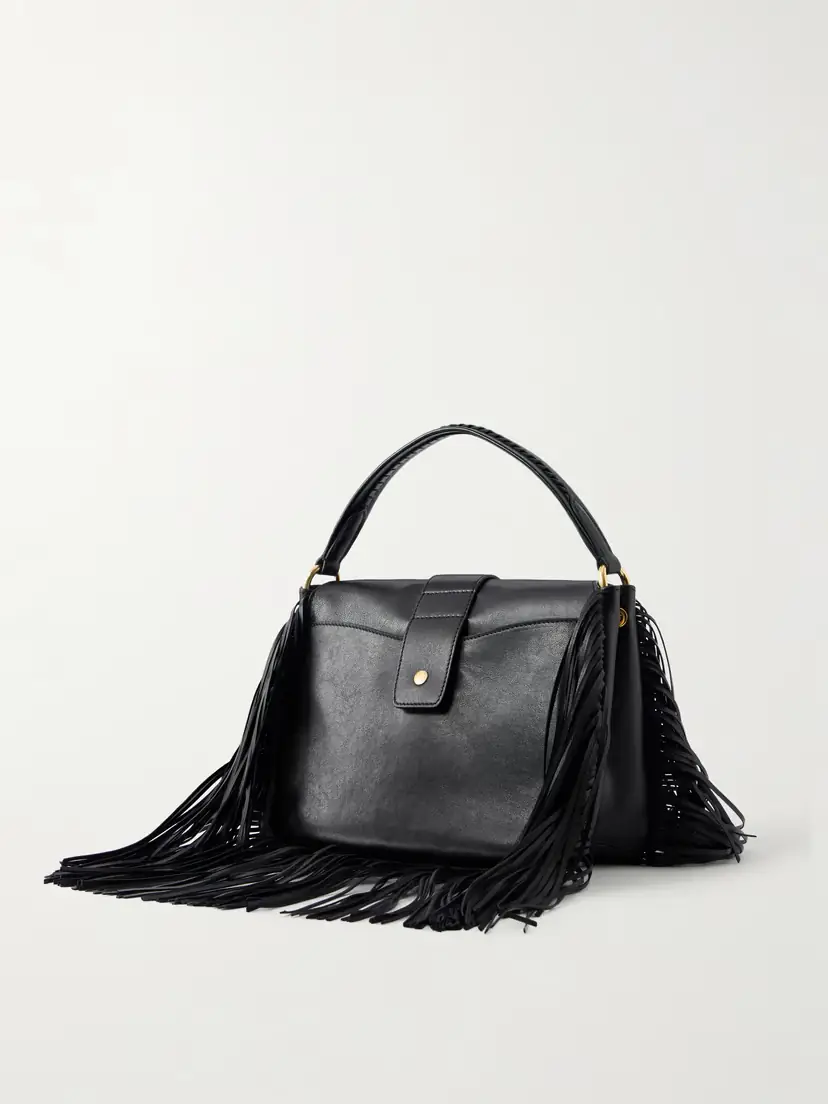 Burberry Rider Fringed Leather Shoulder Bag | Thumbnail 4