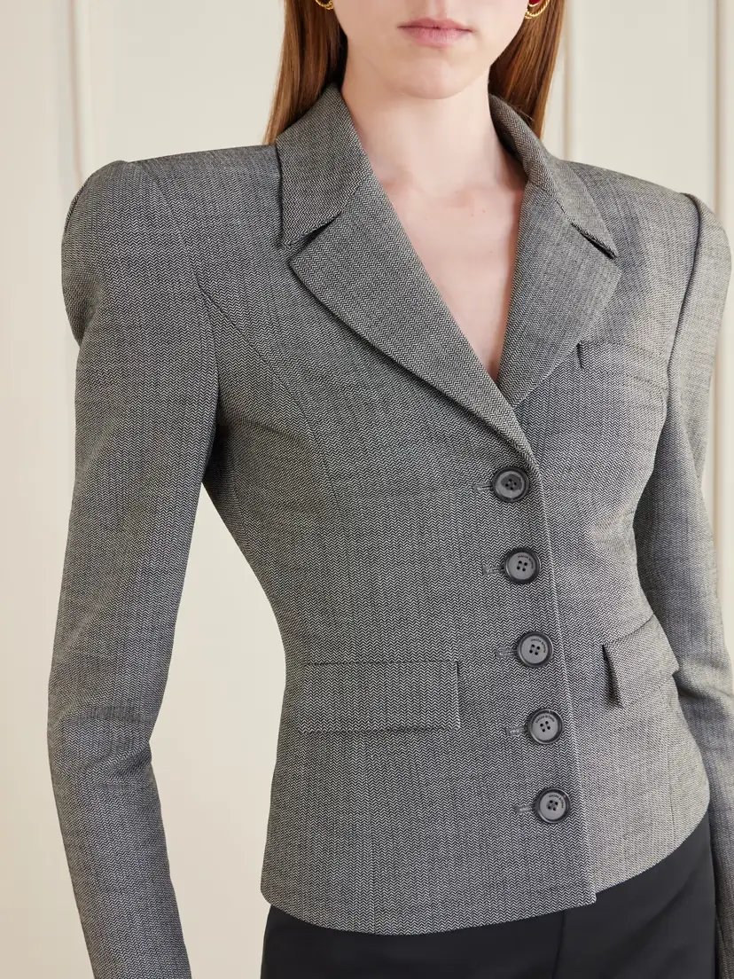 Magda Butrym Cropped Wool-blend Blazer | Thumbnail 5 Magda Butrym Cropped Wool-blend Blazer | Thumbnail 5