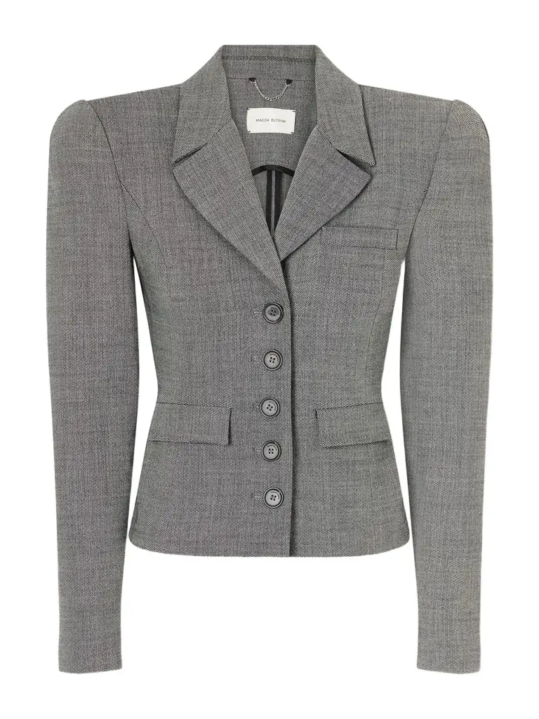 Magda Butrym Cropped Wool-blend Blazer | Image 1 Magda Butrym Cropped Wool-blend Blazer | Image 1