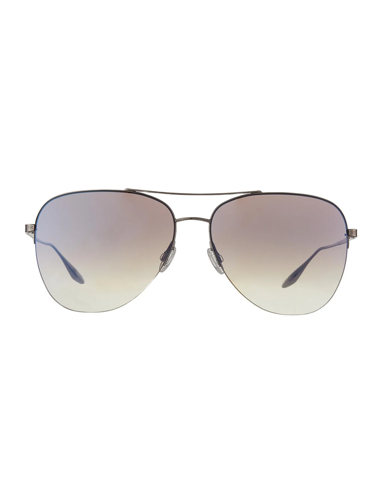BARTON PERREIRA Chevalier Semi-Rimless Metal Aviator Sunglasses