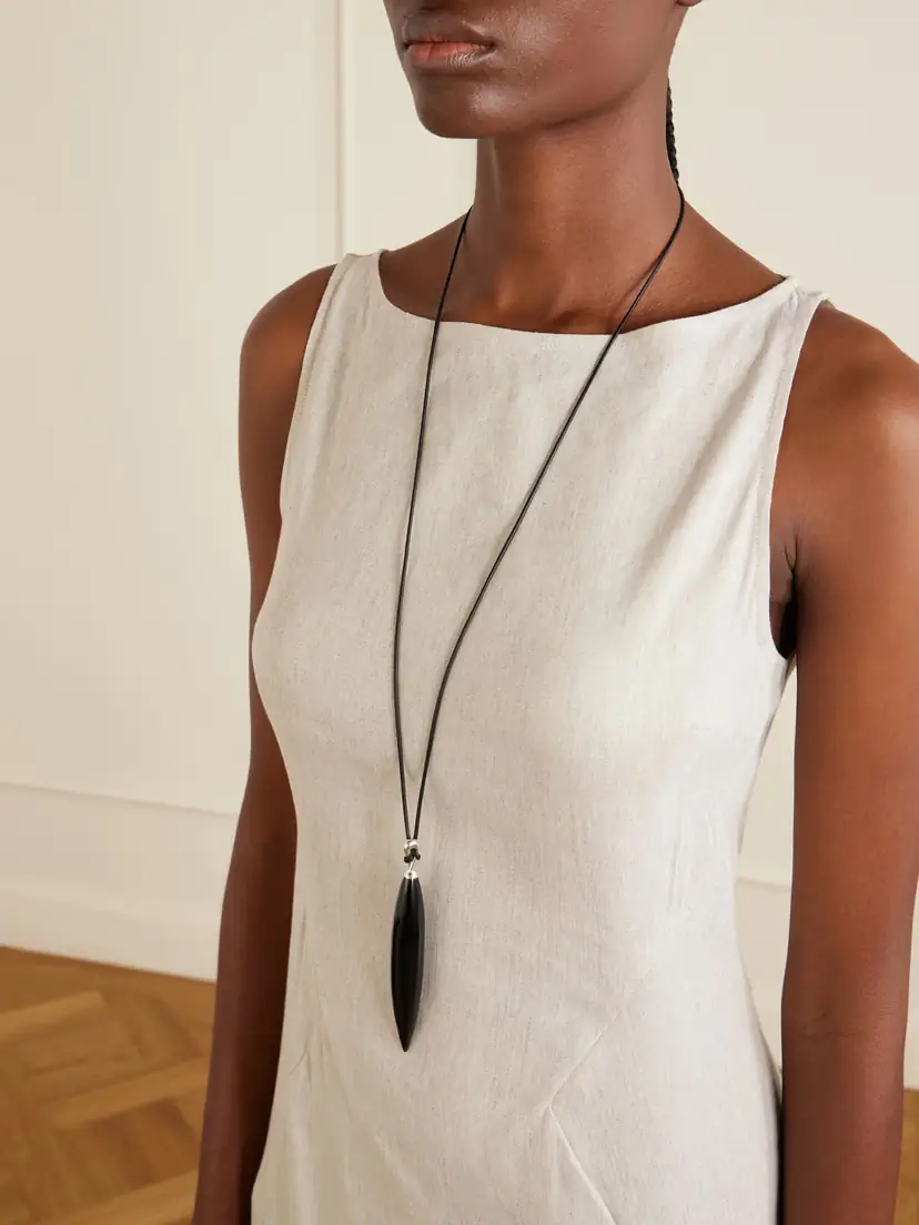 Sophie Buhai Crevice Onyx And Silver Pendant - Black | Thumbnail 2 Sophie Buhai Crevice Onyx And Silver Pendant - Black | Thumbnail 2