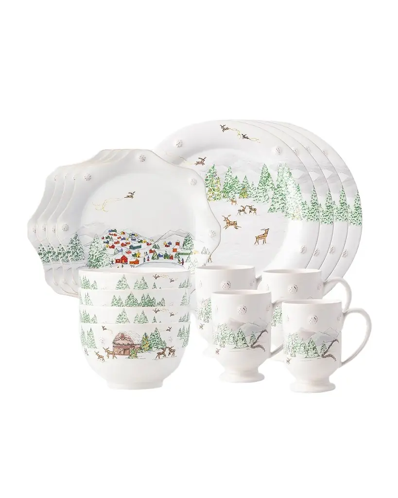 Juliska Berry & Thread North Pole 16pc Place Setting