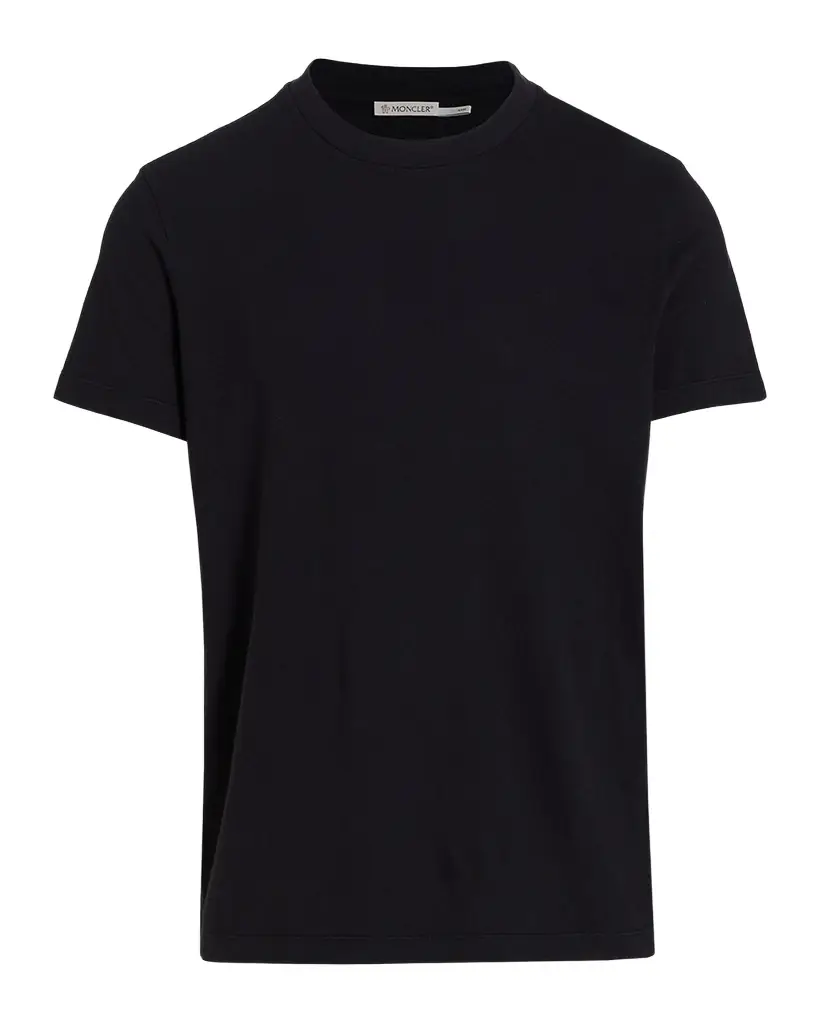 Moncler Men's Short-Sleeve Cotton T-Shirt | Image 1 Moncler Men's Short-Sleeve Cotton T-Shirt | Image 1