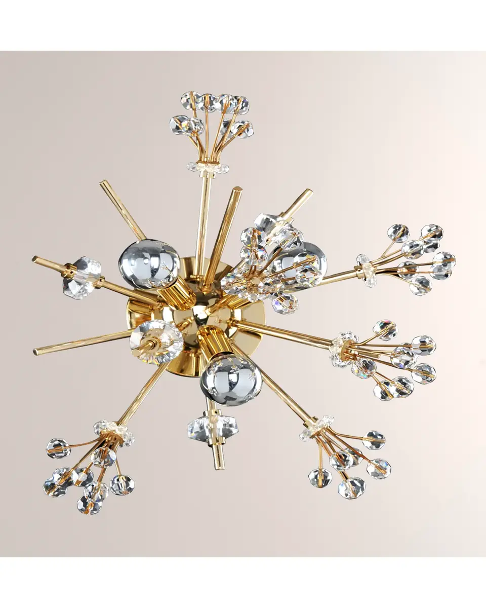 Allegri Crystal by Kalco Lighting Constellation 13" 3-Light Wall Sconce/Flush Mount Light | Thumbnail 2 Allegri Crystal by Kalco Lighting Constellation 13" 3-Light Wall Sconce/Flush Mount Light | Thumbnail 2