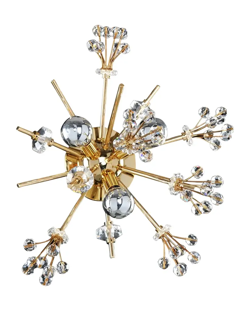 Allegri Crystal by Kalco Lighting Constellation 13" 3-Light Wall Sconce/Flush Mount Light