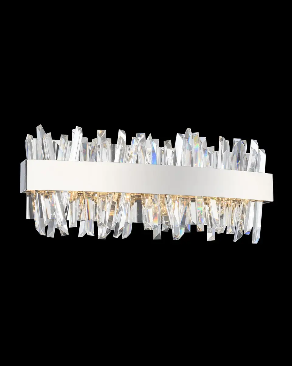Allegri Crystal by Kalco Lighting Glacier 18" LED Bath Vanity Light | Thumbnail 2 Allegri Crystal by Kalco Lighting Glacier 18" LED Bath Vanity Light | Thumbnail 2